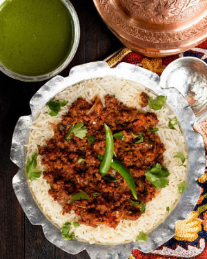 Mutton Keema With Rice