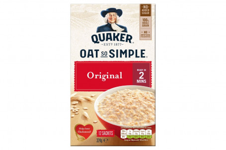 Quaker Oat So Simple Original Porridge Sachets Pack