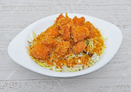 Roganjosh Gravy With Chicken Popcorn Rice Bowl