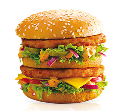 Double Crunch Chicken Burger (Double Patty)