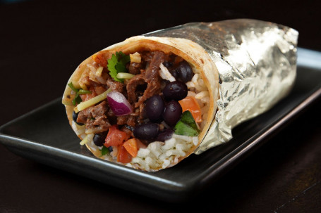 Tender Marinated Steak Burrito