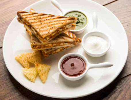 Grilled Cheese Paneer Peri Peri Sandwich