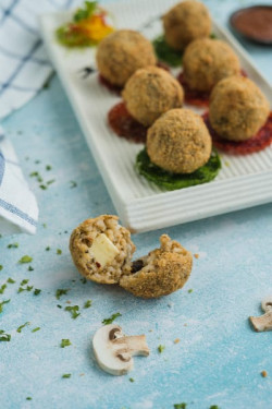 Achari Mushroom Arrancini Balls