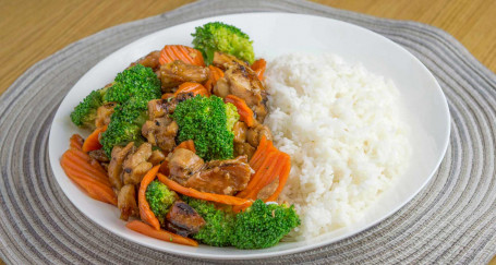 Verdure Di Pollo Teriyaki Alla Griglia