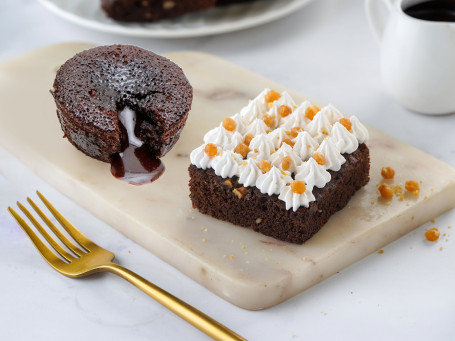 Torta Di Lava Al Cioccolato Con Brownie Al Burro