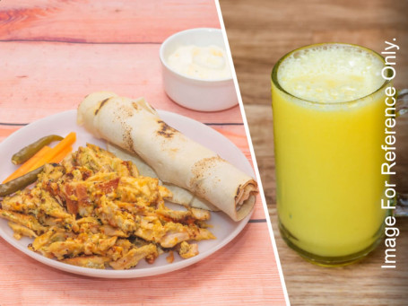 Mexican Shawarma Plate Pineapple Juice