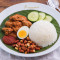 Nasi Lemak Con Curry Vegetariana Mutton