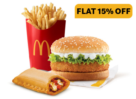 Mcveggie Burger Veg Pizza Mcpuff Patatine Fritte (L)