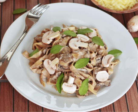 Cream Mushroom Veg Pasta