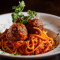 Spaghetti With Meatballs Garlic Bread