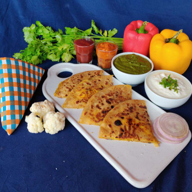 Mix Veg Cheese Paratha Box