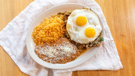 Pork Tamal, Enchilada And Chimichanga