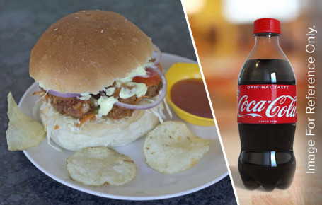 Fried Chicken Burger Coke