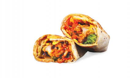 Cheesy Kimchi Chicken Wrap