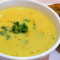 Creamy Corn Soup With Organic Baguette