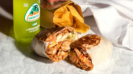 Combinazione Di Burrito Di Pollo Piccante