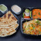 Biryani Rice Chicken Masala 2 Paratha Salad Raita Chatni