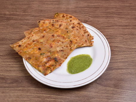 Aloo Paneer Onion Paratha