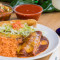 Taco, Cheese Enchilada, Rice Beans