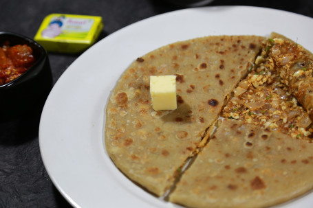 Aloo Paneer Pyaaz Paratha.