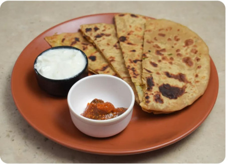 2 Aloo Paratha [Served With Curd Pickle]