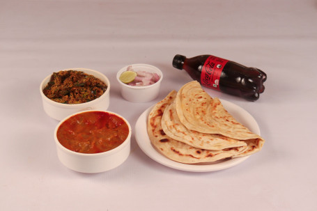 Veg Kofta (4 Pcs) Bhindi Kurkure Qtr 2 Laccha Paratha Coke [250 Ml]