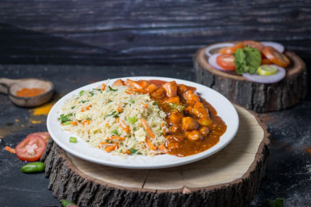 Veg Noodles Veg Fried Rice Chilli Mushroom