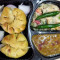 Sattu Onion Bati With Dal And Chokha (2 Pcs) (Recommended)