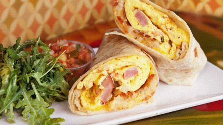 Burrito Per Colazione Con Pancetta Al Mattino