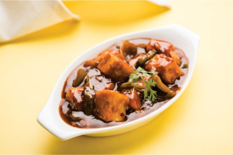 Dice Paneer In Hot Garlic Sauce