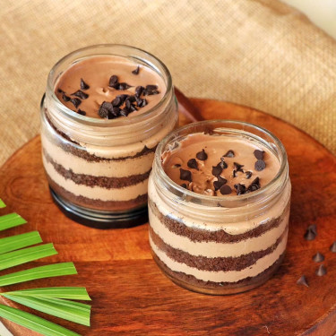 Chocolate Cream Cake Jar Set Of 2