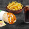 (Per 1 Porzione) Chole Paneer Wrap Fries Thums Up Meal