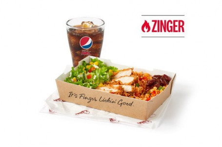 Zinger Ricebox Con Una Bibita