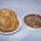 Chole Bhature With Raita And Pickle