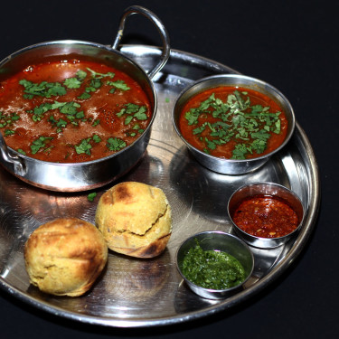 Jain Dal Fry With Bafle And Laddu