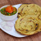 Aloo Matar Dry Lachha Paratha (2 Pcs) Salad