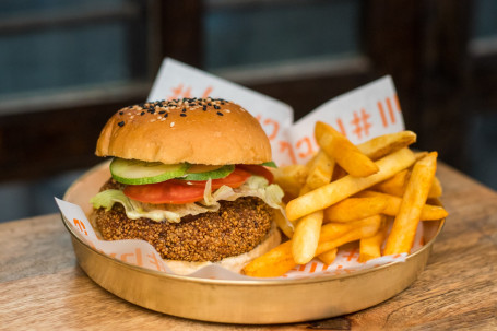 Roasted Root Veggies Quinoa Burger