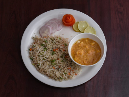 Fried Rice Paneer Masala