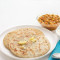 Chatpata Aloo Paratha (2Pc) Chole And Sweet Curd