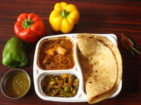 Paneer Paratha With Kadhai Paneer