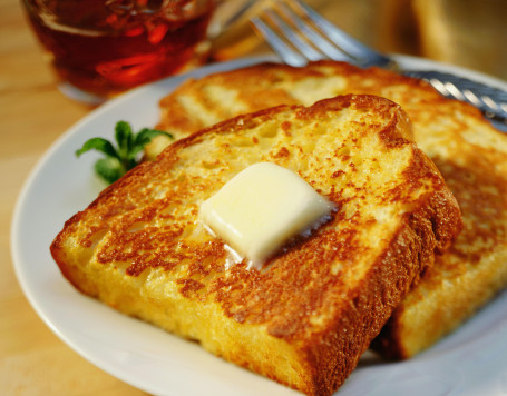 Egg Bread Fried Toast With Cheese