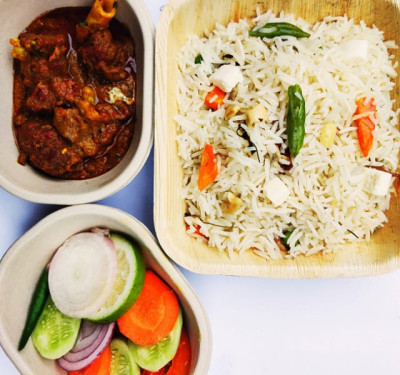 Mutton Curry Veg Pulao Mini Meal