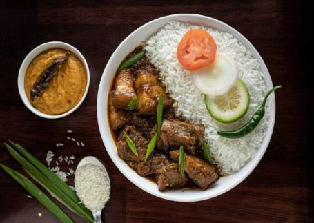 Pork With Lai Xaak Curry Rice Platter