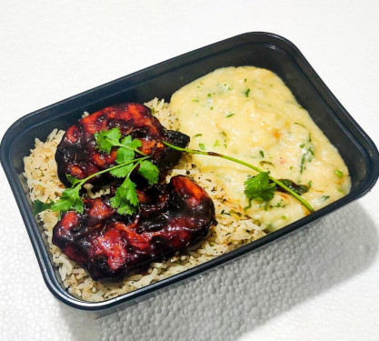 Grilled Steak Chicken Rice Box