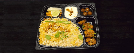 Chicken Fish Bbq With Chicken Biryani Dessrt Combo