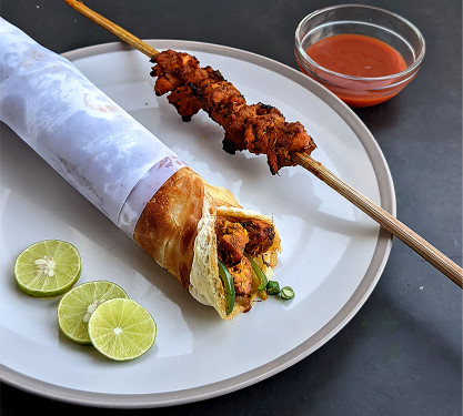 Single Egg Chicken Kathi Roll