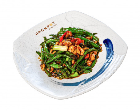 Sichuan Spicy Green Bean With Chicken Spicy