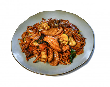 Meat Combination With Hokkien Noodle