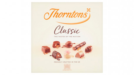 Thorntons Classic Milk, Dark, White Chocolates