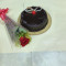 Dark Chocolate Cake With Single Rose (500 Gms)